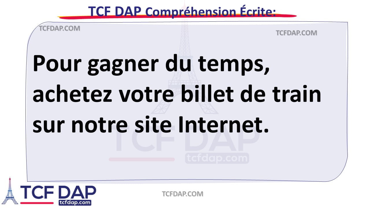 TCF DAP Compréhension Écrite